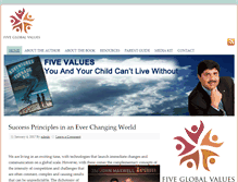 Tablet Screenshot of fiveglobalvalues.com